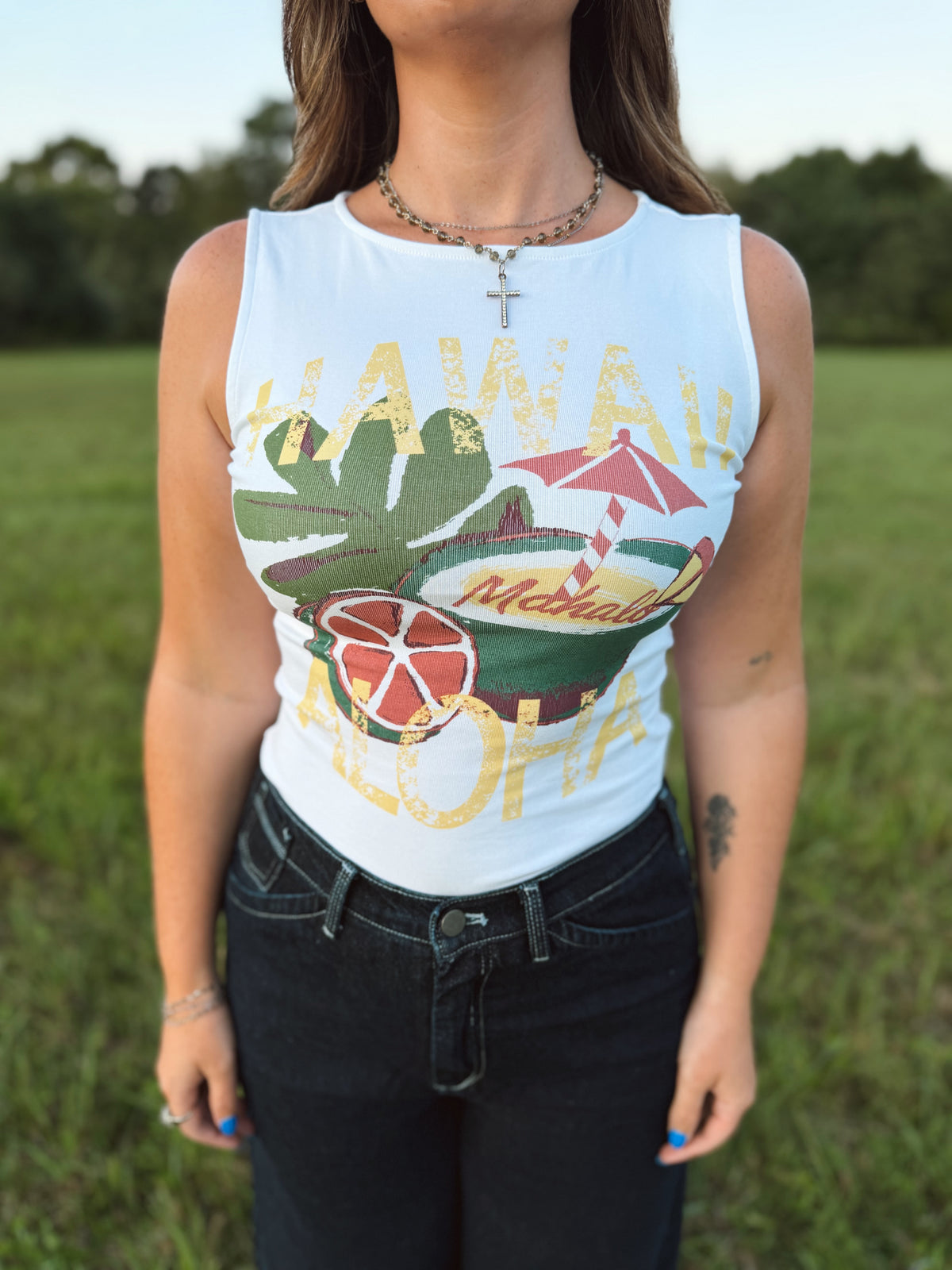 The Aloha Bloom Tank